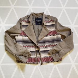 🛍American Eagle Moto Saddle Blanket Jacket